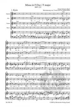 Missa F-Dur von Johann Sebastian Bach (Download) 