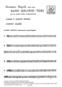 Bassi Melodie Temi Per Lo Studio Della Composizi von G. Napoli 
