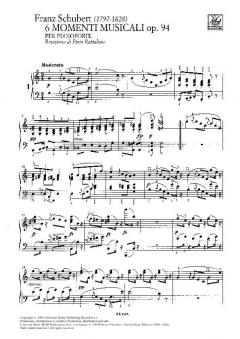 6 Momenti Musicali op. 94 von Franz Schubert 