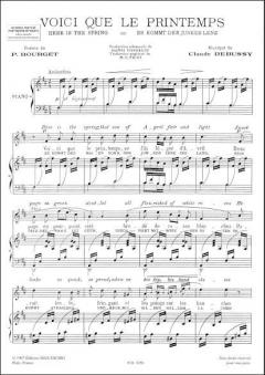 Voici Que Le Printemps... (Here Is The Spring) von Claude Debussy 