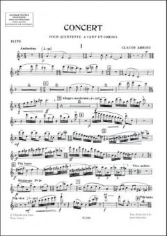 Concert Fl Htb Cl Bsn Cor Et Pno (Claude Arrieu) 