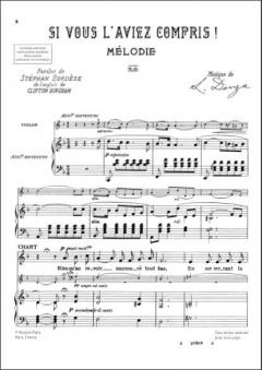 Si Vous L'aviez Compris Chant et Piano von Luigi Denza 