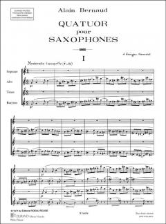 Quatuor Saxos von Alain Bernaud 