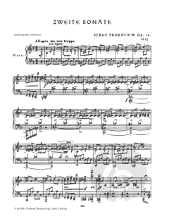 Sonate Nr. 2, op.14 von Sergei Sergejewitsch Prokofjew 