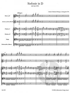 Sinfonie Nr. 11 D-Dur KV 84 (73q) von Wolfgang Amadeus Mozart (Download) 