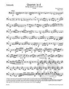 Streichquartett d-Moll D 810 von Franz Schubert (Download) 