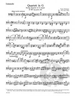 Streichquartett G-Dur op. post. 161 D 887 von Franz Schubert (Download) 