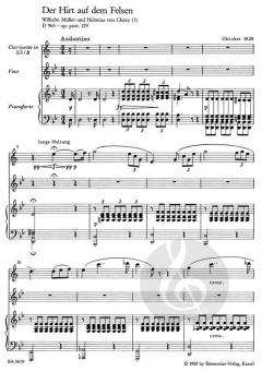 Der Hirt auf dem Felsen D 965 op.post.129 von Franz Schubert (Download) 