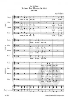Jauchzet dem Herren, alle Welt SWV deest von Heinrich Schütz (Download) 