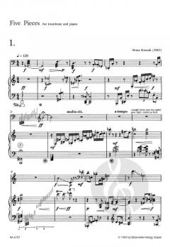 5 Pieces op. 198 von Ernst Krenek (Download) 