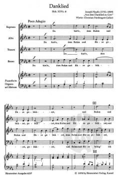 Danklied Hob XXVc: 8 von Joseph Haydn (Download) 