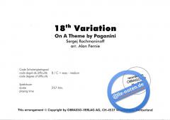 18th Variation On A Theme By Paganini (Sergei Rachmaninow) 