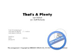 That's A Plenty (Lew Pollack) 