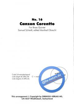 Canzon Cornetto (Samuel Scheidt) 