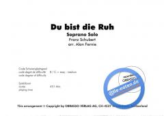 Du bist die Ruh (Franz Schubert) 