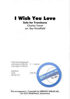 I Wish You Love (Charles Trenet) 