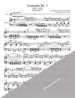 Concerto Nr. 1 a-Moll von Jean-Baptiste Accolay 