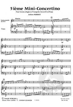 Cinquième mini-concertino, sib ou ut von Julien Porret 