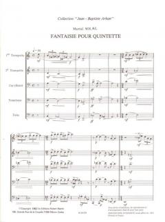 Fantaisie pour quintette (Martial Solal) 