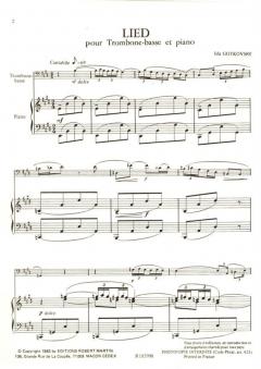 Lied, Tb basse von Ida Gotkovsky 