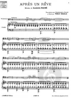 Après un rêve op. 7/1 von Gabriel Fauré 
