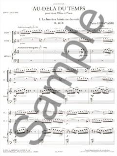 Au-Dela du Temps pour 2 Flutes et Piano von Yuko Uebayashi 