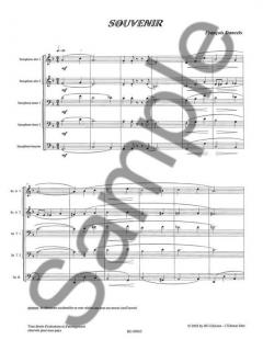 Souvenir pour 5 Saxophones von Francois Daneels 