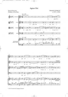 Agnus Dei (Tudor Anthems) von Thomas Morley 