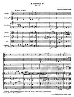 Klavierkonzert KV 449 von Wolfgang Amadeus Mozart 