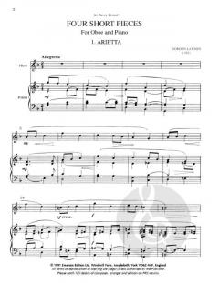 Four Short Pieces von Gordon Lawson 