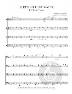 Sleeping Tuba Waltz von Pjotr Iljitsch Tschaikowski im Alle Noten Shop kaufen