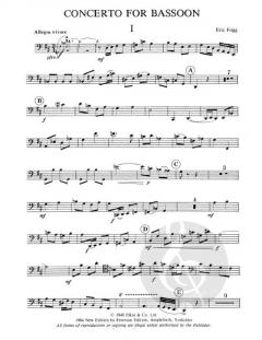 Bassoon Concerto von Eric Fogg 