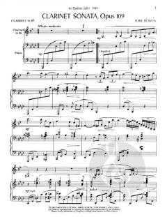 Clarinet Sonata Op.109 von York Bowen 