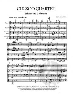 Cuckoo Quartet von Ronald Hammer für Holzbläser Quartett im Alle Noten Shop kaufen