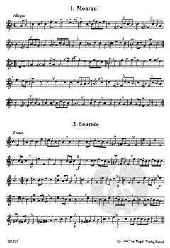 Tanzweisen aus Leopold Mozarts Notenbuch für Wolfgang 