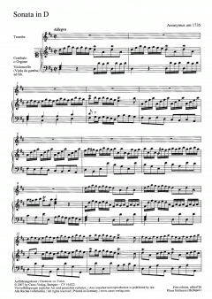 Sonata in D 