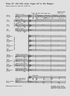 Ich hebe meine Augen auf zu den Bergen SWV 31 (op. 2 no. 10) (Heinrich Schütz) 