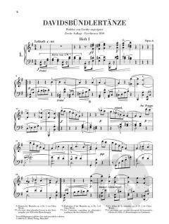 Davidsbündlertänze op. 6 von Robert Schumann 