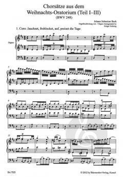 Chorsätze aus dem Weihnachts-Oratorium Teil I-3 BWV 248 von Johann Sebastian Bach (Download) 