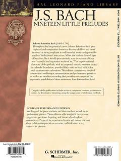 19 Little Preludes von Johann Sebastian Bach 