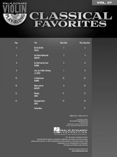 Violin Play-Along Vol. 27: Classical Favorites im Alle Noten Shop kaufen