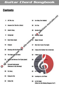Guitar Chord Songbook von John Denver 