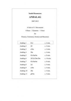 Andalag # 1 von Sunleif Rasmussen für Holzbläser Duo im Alle Noten Shop kaufen