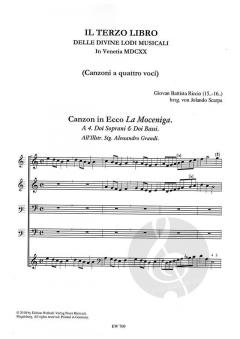 Canzonen und Sonaten Band 3 von Giovanni Battista Riccio 