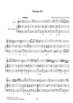 Six Easy Sonattas: Sonaten IV-VI von Carl Friedrich Abel 