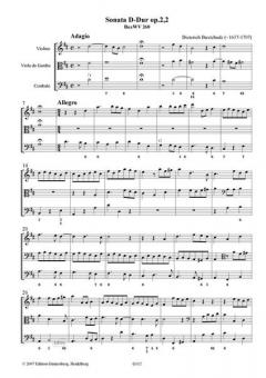Sonata D-Dur op. 2,2 von Dietrich Buxtehude 