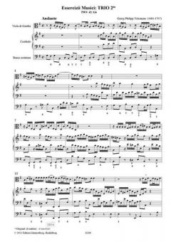Essercizii Musici: Trio 2do von Georg Philipp Telemann 