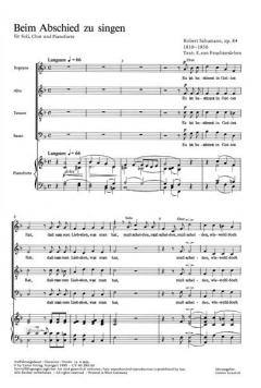 Beim Abschied zu singen von Robert Schumann (Download) 