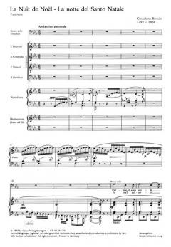 La Nuit de Noel von Gioacchino Rossini (Download) 