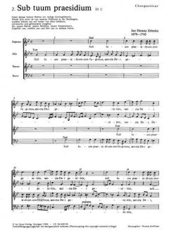 Sub tuum praesidium (II) (Jan Dismas Zelenka) 